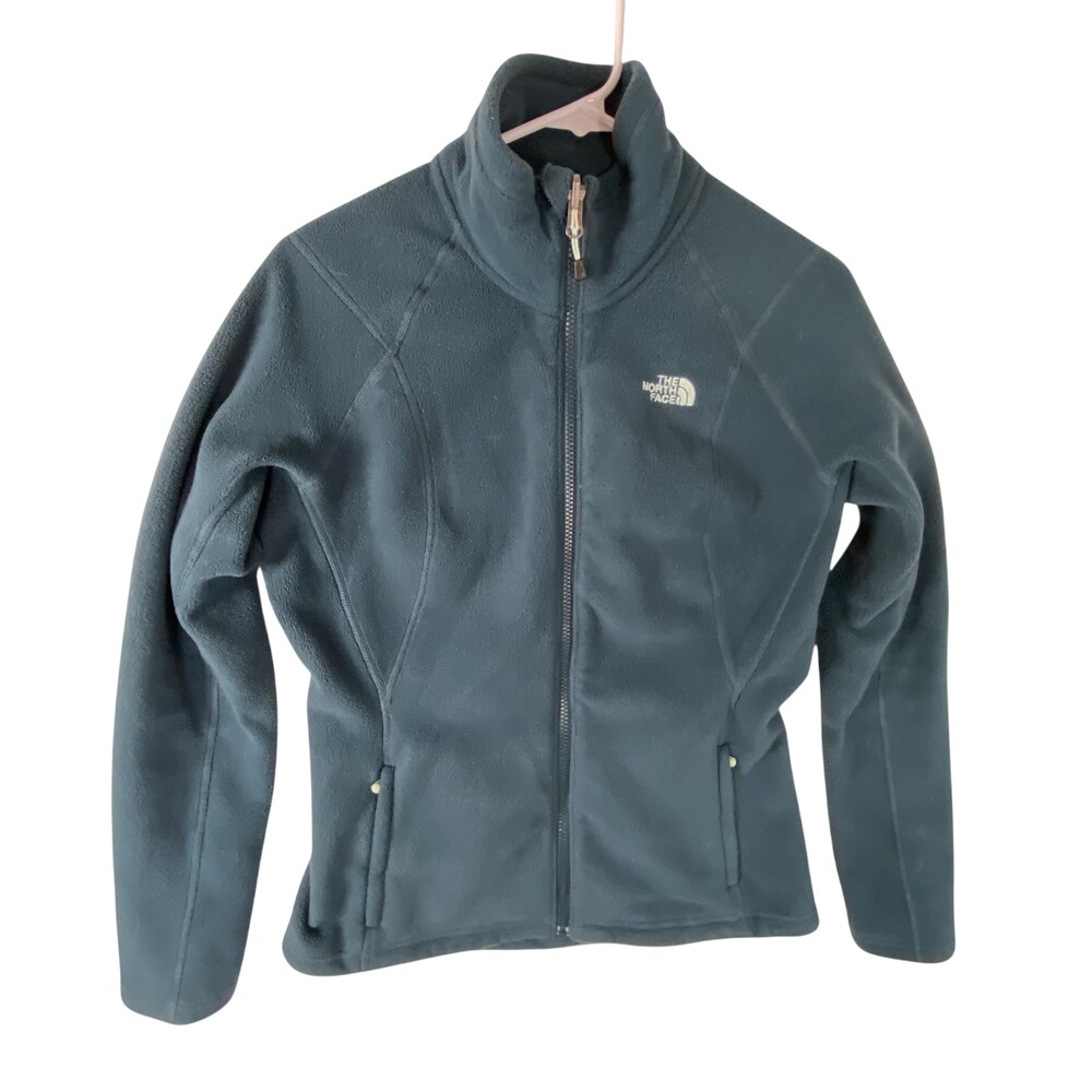 The North Face Fleece Apex Bionic Jacket Women Medium Blue Full Zip Outdoor ATVD